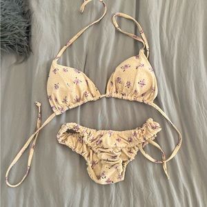 Princess Polly Yellow Floral Bikini